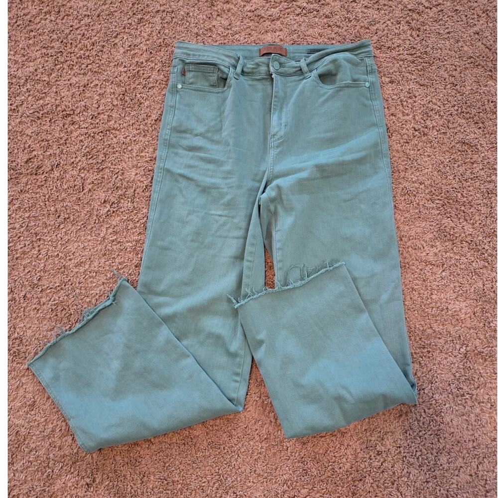 Judy Blue high waist sea green garment dyed 90's straight denim jb88621 13 / 31